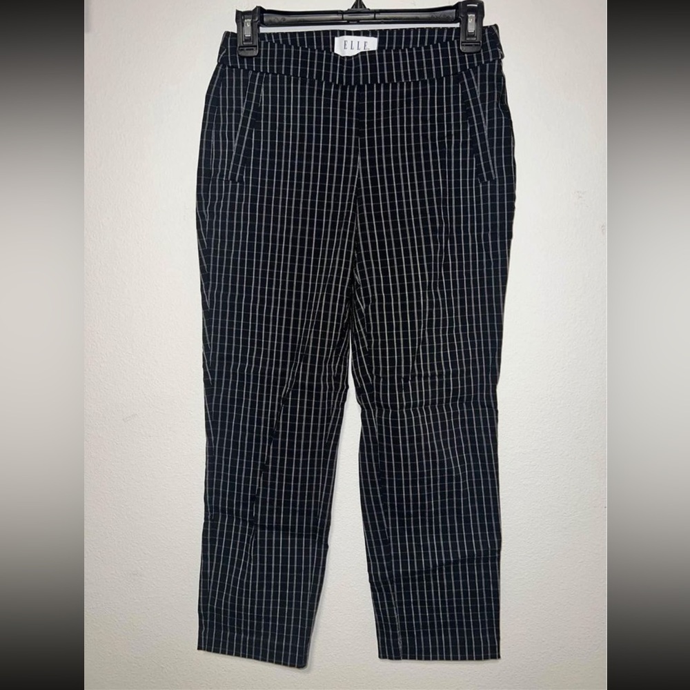 ELLE Pants Light Plaid Design